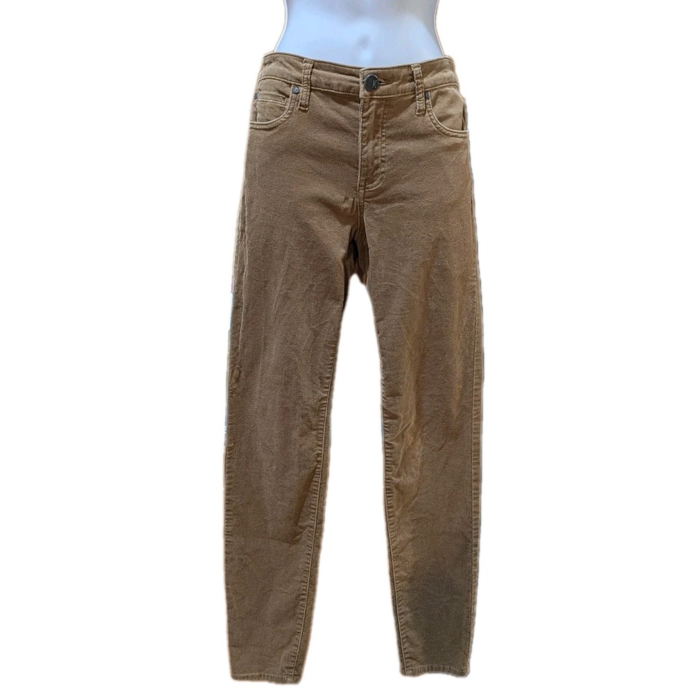 Kut From The Kloth Diana‎ High Rise Fab AB Skinny Corduroy Camel Size 2